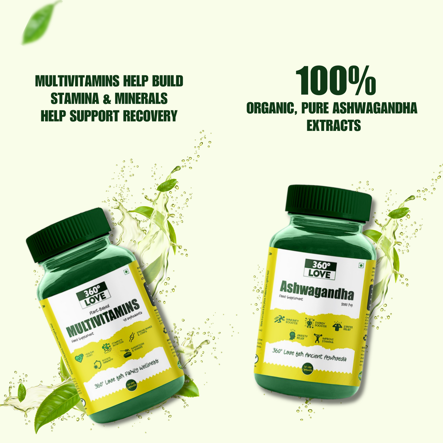Ashwagandha & Multivitamin (Fitness Combo)