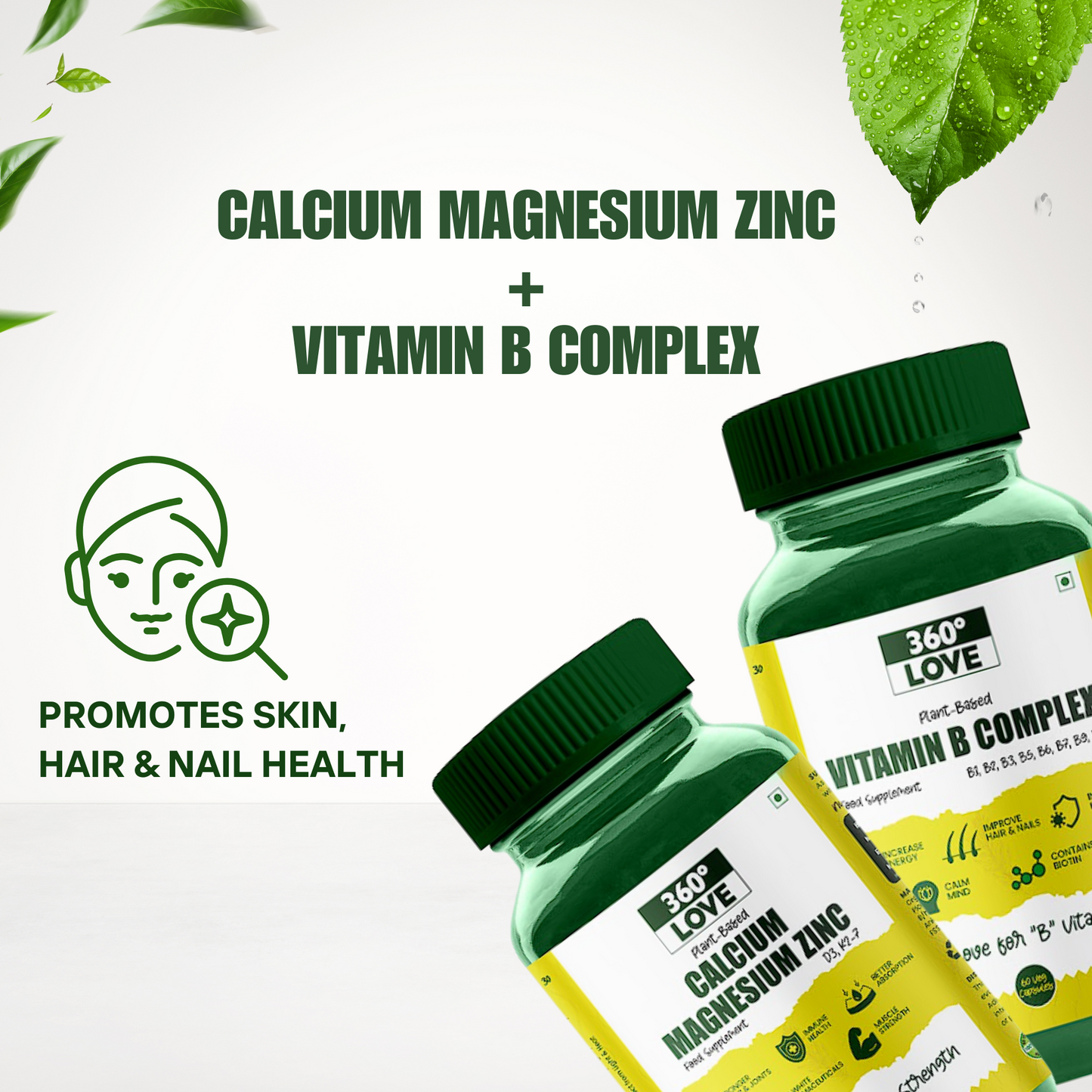 Calcium Magnesium Zinc & Vitamin B Complex (Health Combo)